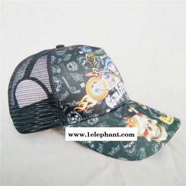 青島廠家定制印花刺繡LOGO5片網帽卡車帽