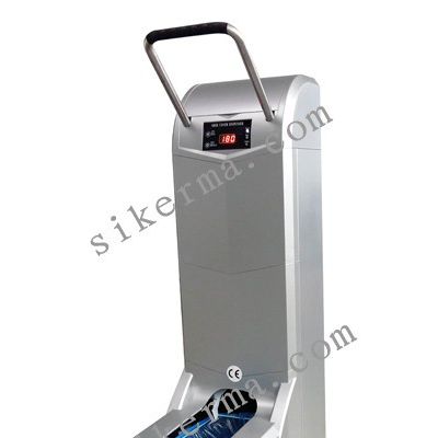 思科銘智能鞋套機，大容量，保修廠，LED燈，帶扶手，全自動鞋套機