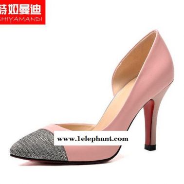 詩婭曼迪女鞋套腳品牌休閑春秋歐洲站新品尖頭低幫韓版細跟2單鞋