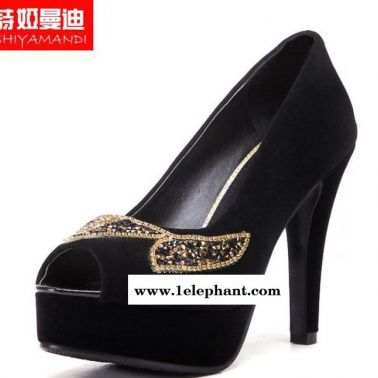 詩婭曼迪女鞋高跟鞋套腳時尚高端品質潮**潮流夏季女新品女涼鞋