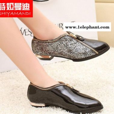 2015新款女新品**平跟鞋套腳品質2015新款優雅