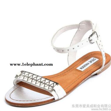 涼鞋女鞋2015夏季新款歐美真皮平底平跟女鞋套趾魚嘴時尚羅馬