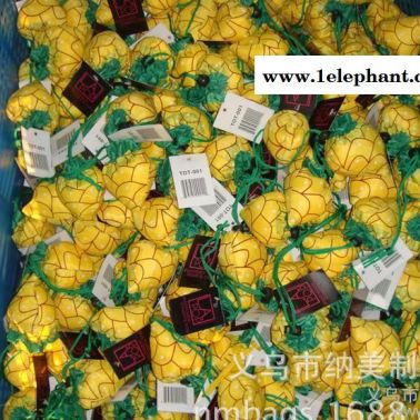 檸檬折疊背心收納袋 折疊環保收納袋 背心式滌綸190t禮品收