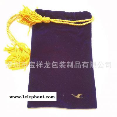 直銷精美絨布袋雙層內袋袋中袋流蘇高端飾品收納袋定做尺寸LOG