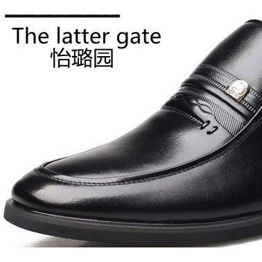 供應批發怡璐園2014新款頭層牛皮英倫漆皮鞋男士商務正裝鞋套腳潮流行男鞋