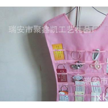 創意多層掛袋 防水無紡布收納袋 雙面飾品收納多格首飾透明【掛袋