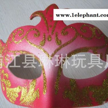 面具 舞會面具廠家  義烏舞會面具批發 金粉皇冠面具
