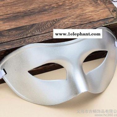 圣誕節化妝舞會男女成人男士平頭單色面具演出聚會必備道具