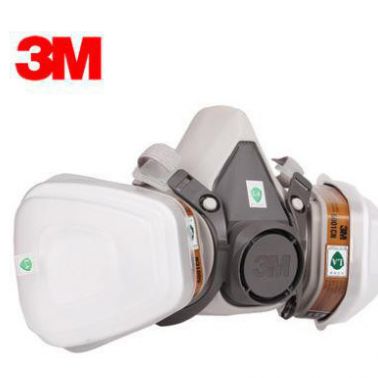 三重防偽 3M6100 防毒面具七件套 噴漆農藥防塵化工口罩