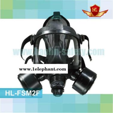 供應HL-FSM2F通訊防毒面具可防多種毒氣濾罐