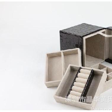 新款 皮質珠寶收納盒 方形首飾套裝盒 大量現貨 可定做