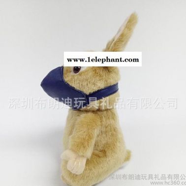 毛絨玩具禮品定做 兔星人公仔 個性創意口罩兔子玩偶來圖定制