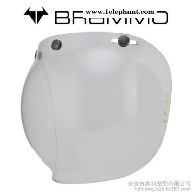 頭盔鏡片批發頭盔3/4半盔三扣式泡泡鏡片面罩帶鏡架通用 哈雷鏡片
