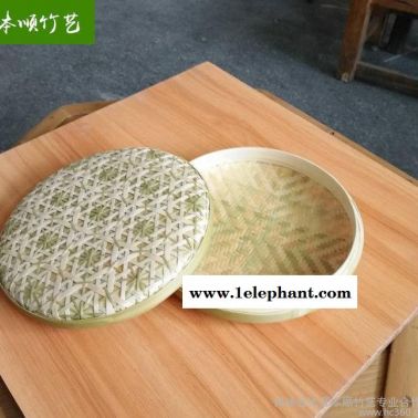高品質純手工**竹編工藝品多層穿花茶餅盒茶葉收納盒