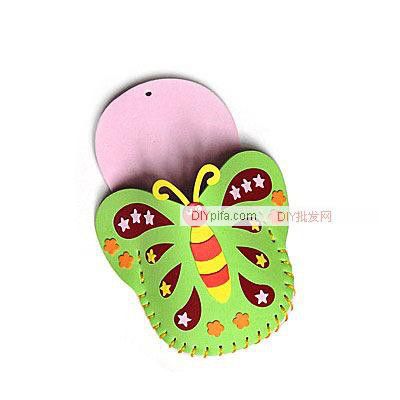 EVA兒童貼畫(huà)拖鞋 兒童卡通拖鞋 貼畫(huà)拼圖拖鞋