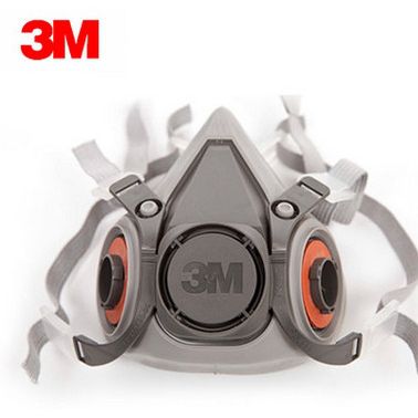 【濟南一級代理】美國3M 6100/6200雙濾盒防塵防毒半面具面罩
