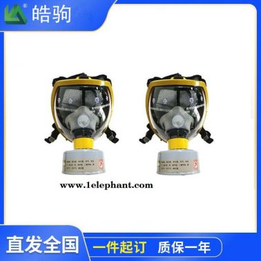 皓駒銷售HJF05全面型呼吸防護器大視野面罩全面罩自吸過濾式防毒面具GB2890-2009過濾式呼吸防護器正壓防護面罩濾