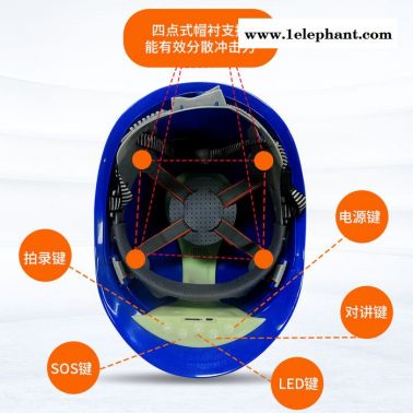 4G智能頭盔/安全帽 電力巡檢 智慧工地 煤礦生產 視頻監控 智能安全帽