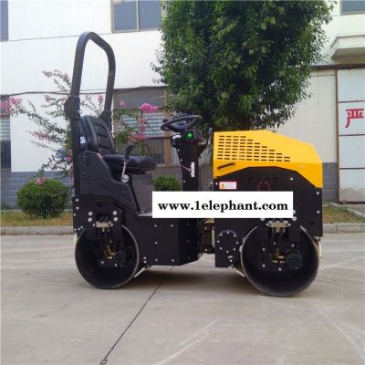 高質量在于升級更新的1噸壓路機 為了安全有警示燈的駕駛式1噸震動壓路機振動碾 1噸壓路機廠家