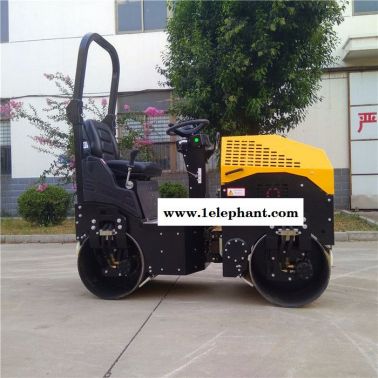 高質量在于升級更新的1噸壓路機 為了安全有警示燈的駕駛式1噸震動壓路機振動碾 1噸壓路機廠家