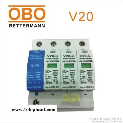 防雷器OBO浪涌保護器V20-C/3+NPE-280-FS三相五線避雷器