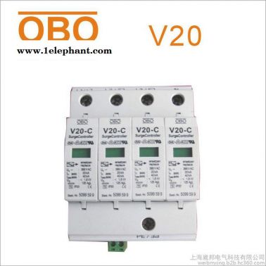 德國(guó)原裝OBO浪涌保護(hù)器V20-C/3-320V電源防雷避雷器