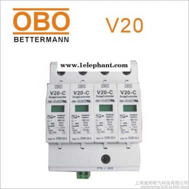 OBO直流電源浪涌保護器V20-C/3-PH-FS帶遙信觸點防雷器