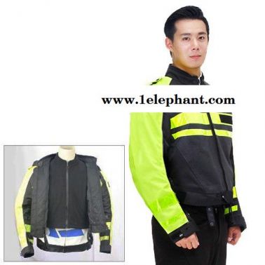 **雨豹牌 進口摩托騎行服UB-012型號 賽車手服 進口3M尼龍反光絲面料 可拆內膽 有護具防摔 可定制