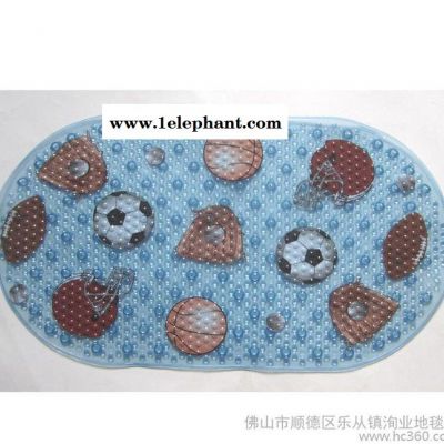 不零售 只批發定做廣海大廠家環保貼布貼膜無毒PVC浴室防滑墊地墊