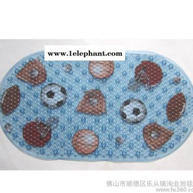 不零售 只批發定做廣海大廠家環保貼布貼膜無毒PVC浴室防滑墊地墊