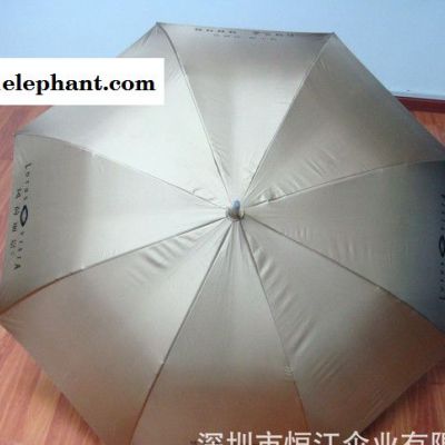 恒江傘業 訂做 HJ-006 高品質廣告傘大拉簧金膠布高爾夫傘