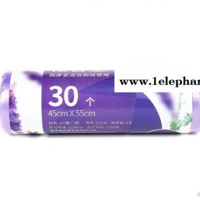 花香型垃圾袋 加厚 不臟手承重力強(qiáng) 家用單卷30只裝45*50CM
