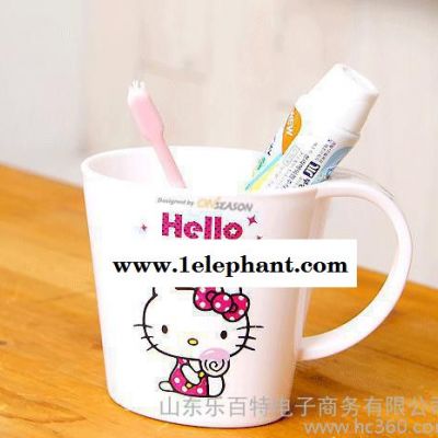 韓國進口hello kitty杯 凱蒂貓洗漱杯 漱口杯牙杯 水杯