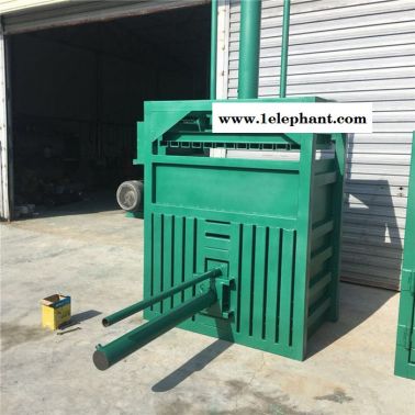 垃圾袋棉麻壓包機廠家 易拉罐擠塊機 啟航半自動廢料打包機
