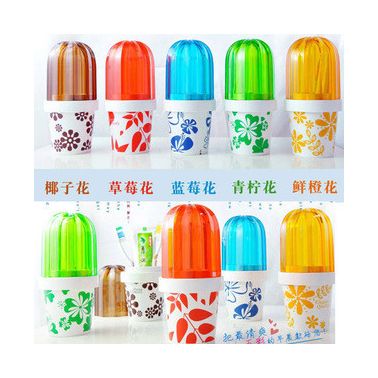 供應時尚韓版五彩洗漱套裝 創意仙人掌漱口杯情侶 牙刷杯 牙杯漱口杯