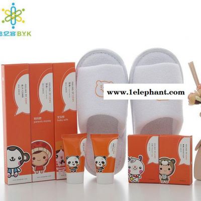 卡通款酒店用品牙具洗漱六件套賓館一次性牙刷牙膏套裝