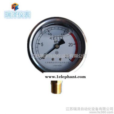 不銹鋼耐震壓力表 專業生產銷售耐震壓力表防酸防腐充油硅油防震