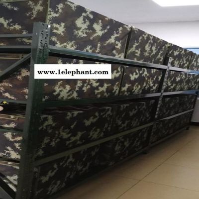 安全帽背包架軍綠色貨架產品存放架物資整理貨架