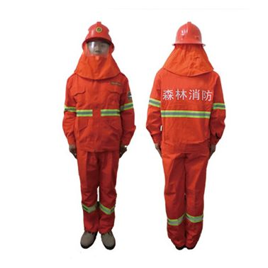 **耐高溫消防服-橘紅防護服材質廠家