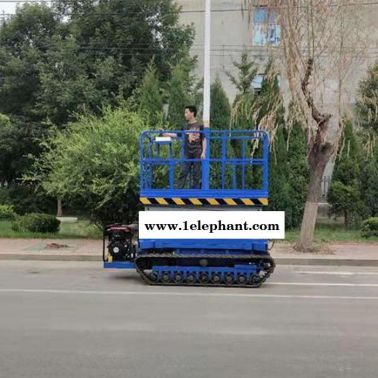 恒啟GTJZ-L自行式升降機 自行走剪叉式升降機價格升降機廠家 履帶式升降機