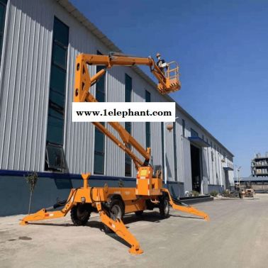 巨鑫 廣東簡易曲臂式升降機 電動液壓 升降平臺高空作業(yè)車 自行曲臂式升降機 車載曲臂式升降機