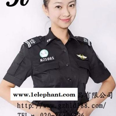 2018鴻利達夏季09CA新款短袖安檢服套裝訂做