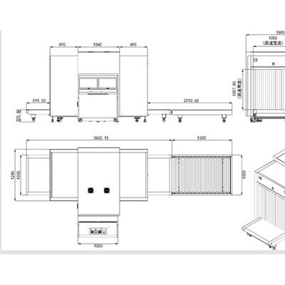 瓊玖探測機場安檢機FDT-SE100100D型X光機