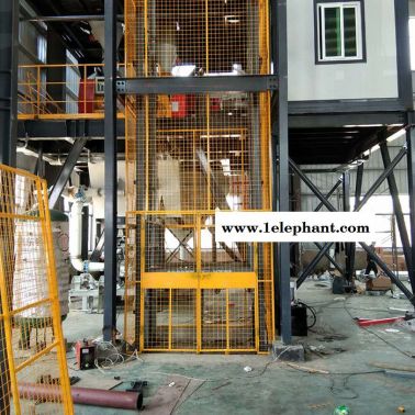 北京龍宇鏈條式貨物提升機導軌液壓車間樓層升降貨梯大噸位物料升降機