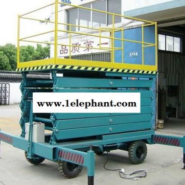 淄博移動剪叉式升降機電動液壓登高車龍宇定制高空作業維修梯施工升降機