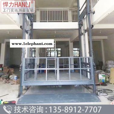 液壓升降平臺 液壓升降機 升降貨梯 導軌式液壓貨梯 5層高的液壓貨梯 悍力型號SJD 升降貨梯廠家
