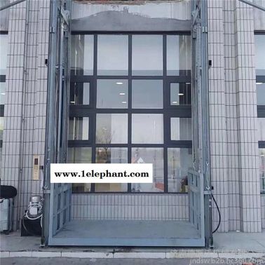 德斯沃SJG生產液壓8噸大型倉庫液壓升降運輸平臺導軌式升降貨梯 導軌升降機
