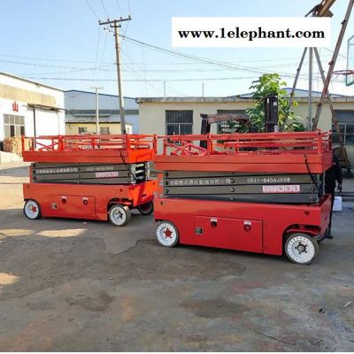 恒啟GTJZ電瓶動力移動液壓升降機剪叉式高空作業車全自行電動升降平臺
