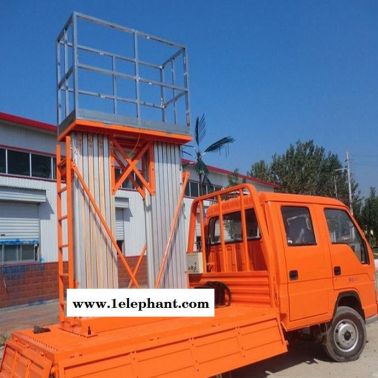 定制 車載鋁合金升降機 移動式鋁合金高空作業平臺 車載升降機