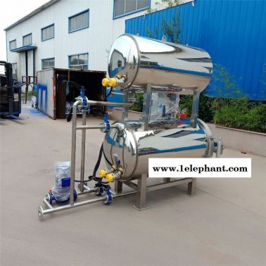 眾惠工貿有限公司800*1500 海參鮑魚粥殺菌鍋 蛋黃粽子殺菌機器咸鴨蛋滅菌釜
